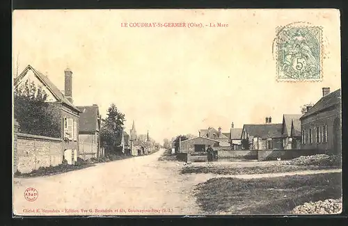 AK Le Coudray-Saint-Germer, La Mare