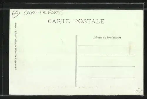 AK Coye-la-Foret, Chateau de la Reine Blanche, Étangs de Commelle