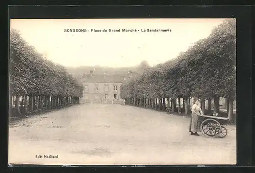 AK Songeons, Place du Grand Marché, La Gendarmerie