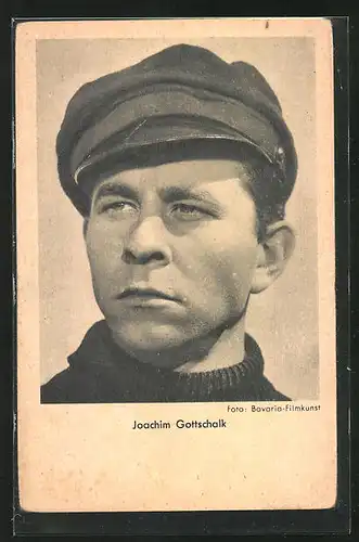 AK Schauspieler Joachim Gottschalk blickt ernst in die Ferne