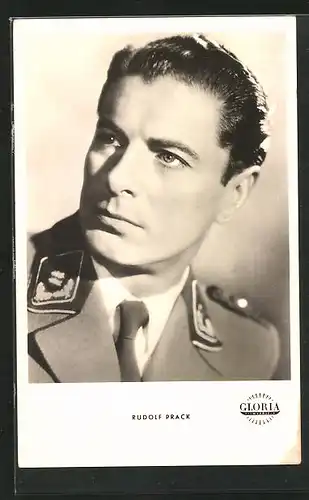 AK Schauspieler Rudolf Prack in Uniform