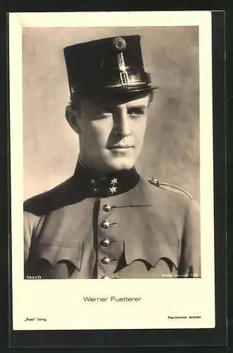 AK Schauspieler Werner Fuetterer in Uniform