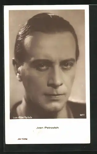AK Schauspieler Ivan Petrovich mit ernstem Blick