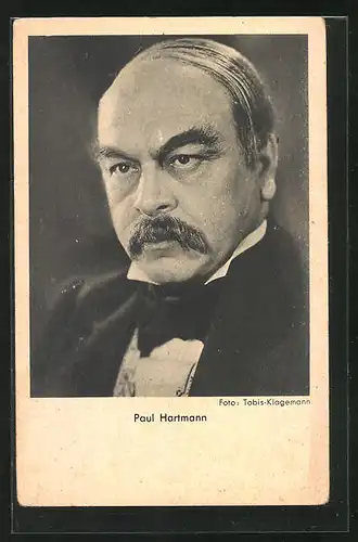 AK Schauspieler Paul Hartmann mit Schnurrbart
