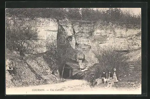 AK Courson, Une Carriere, Eingang zum Steinbruch