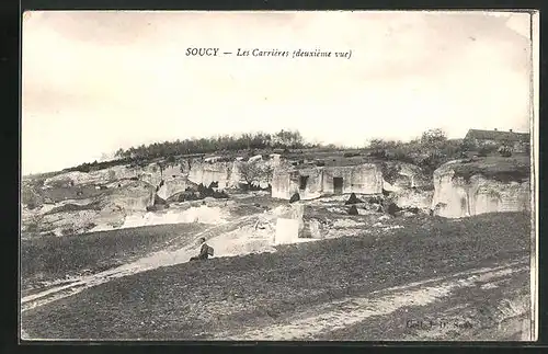 AK Soucy, Les Carrieres, deuxieme vue, Partie am Steinbruch