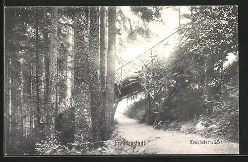 AK Freudenstadt, Weg unter der Teuchelesbrücke