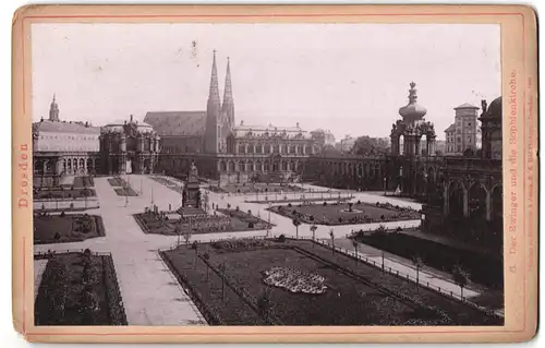 Fotografie Römmler & Jonas, Dresden, Ansicht Dresden, Zwinger & Sophienkirche