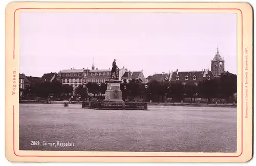 Fotografie Lautz & Isenbeck, Darmstadt, Ansicht Colmar, Denkmal auf dem Rappplatz