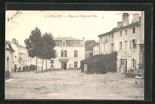 AK Cuisery, Place de l`Hotel de Ville