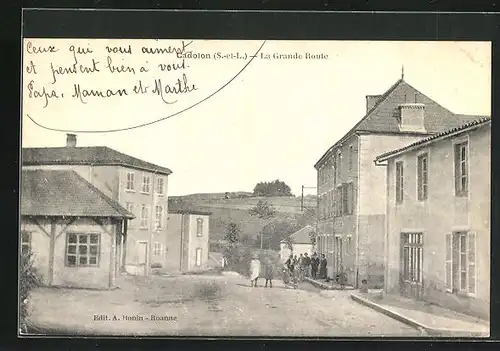 AK Cadolon, La Grande Route, Strassenpartie