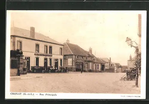 AK Cronat, Rue Principale, Strassenpartie