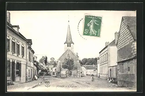 AK Foissy, L`Èglise, Strassenpartie