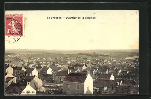 AK Le Creusot, Quartier de la Villedieu