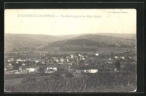 AK Saint-Gengoux-le-National, Vue Gènèrale prise du Mont Goubot