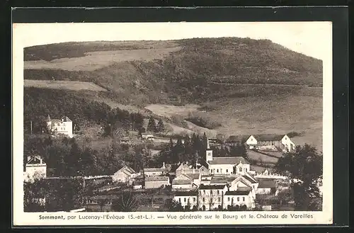 AK Sommant, Vue generale sur le Bourg et le Chateau de Vareilles