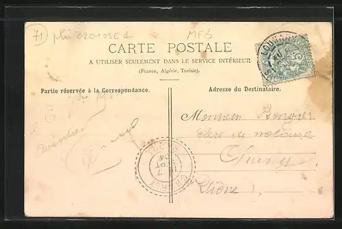 AK Louhans, La Chapellerie par les Grandes eaux