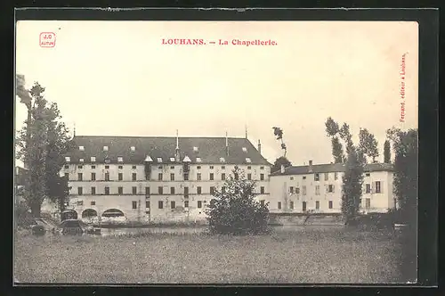 AK Louhans, La Chapellerie, Ansicht von den Wiesen aus