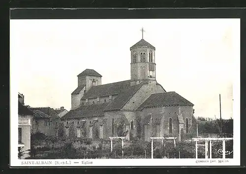 AK Saint-Albain, Eglise, Aussenansicht der Kirche