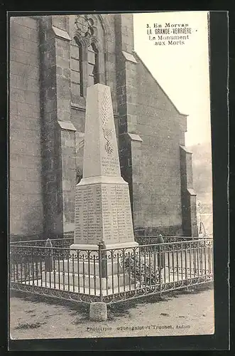 AK La Grande-Verrière, Le Monument aux Morts