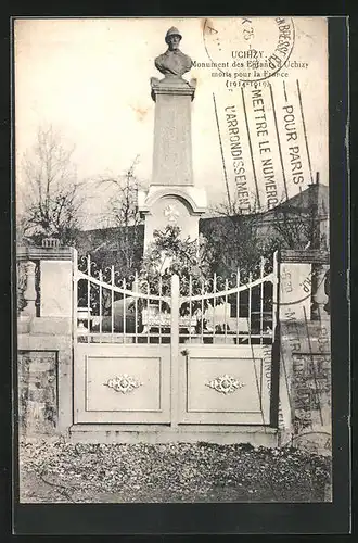 AK Uchizy, Monument des Enfants d`Uchizy morts pour la France