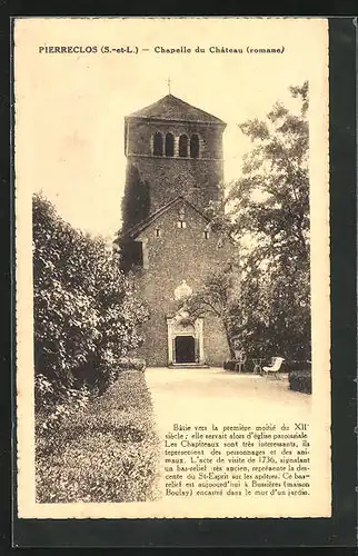 AK Pierreclos, Chapelle du Chateau