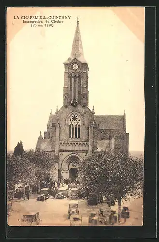 AK Chapelle-de-Guinchay, Inauguration du Clocher