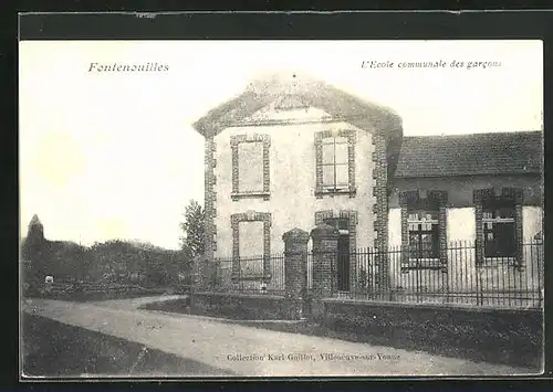 AK Fontenouilles, L`Ecole communale des garcons