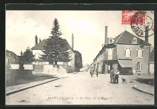 AK Neuvy-Sautour, La Place de la Fontaine