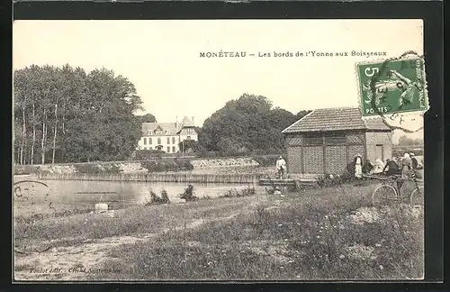 AK Monèteau, Les bords de l`Yonne aux Boisseaux