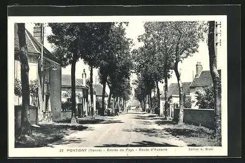 AK Pontigny, Entrèe du Pays -Route d`Auxerre