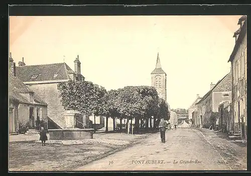 AK Pontaubert, La Grande-Rue