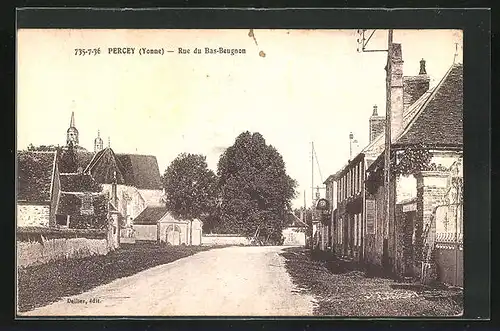 AK Percey, Rue du Bas-Beugnon