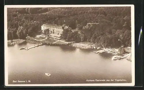 AK Bad Saarow, Kurhaus Esplanade aus der Vogelschau