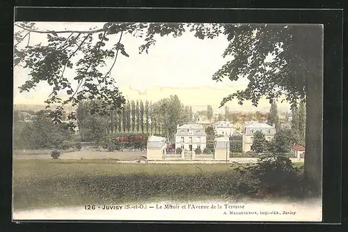 AK Juvisy, Le Miroir et l`Avenue de la Terrasse