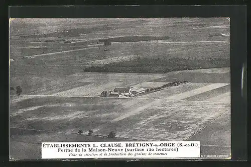AK Bretigny-s-Orge, Etablissement L. Clause, Fliegeraufnahme