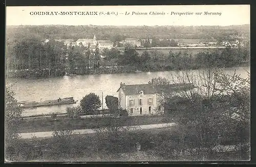 AK Coudray-Montceaux, Le Poisson Chinois, Perspective sur Morsang