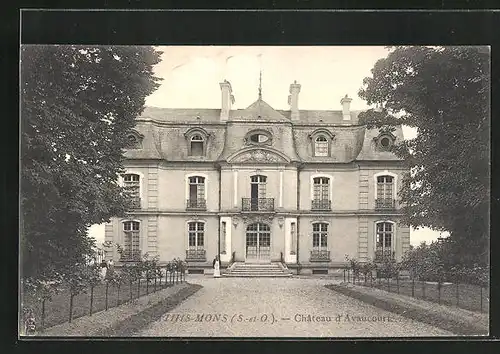 AK Athis-Mons, Chateau d`Avaucourt