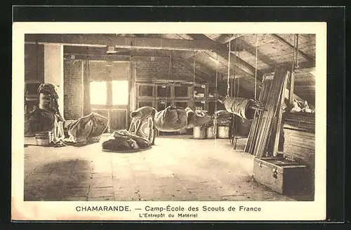 AK Chamarande, Camp-Ecole des Scouts de France, L`Entrepot du Materiel