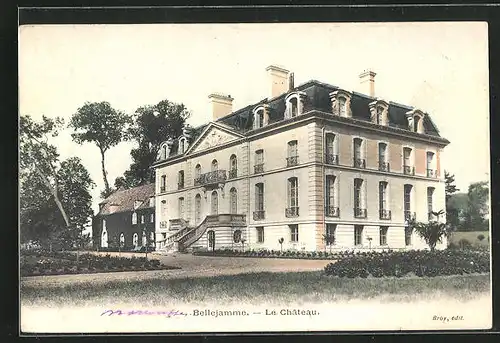 AK Bellejamme, Le Chateau, Partie im Park neben dem Schloss