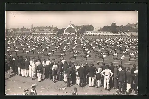 AK Leipzig, 1. Deutsches Arbeiter Turn- und Sportfest 1922, Massensport, Arbeiterbewegung