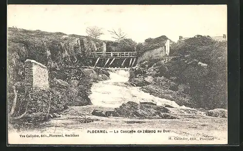 AK Ploermel, La Cascade de l`Etang au Duc