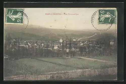 AK Paris-L`Hopital, Vue Panoramique