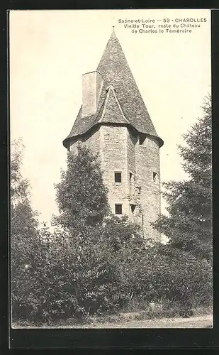 AK Charolles, Vieille Tour, reste du Chateau de Charles le Tèmèraire