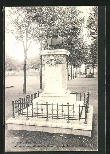 AK Montceau-les-Mines, Monument de Docteur Jeannin