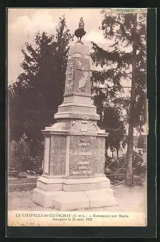 AK La Chapelle-de-Guinchay, Monument aux Morts