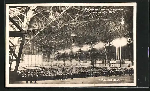 AK Wien, 10. Deutsches Sängerbundesfest 1928 - Sängerhalle