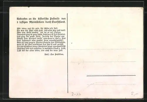 AK Eschweiler, Postkutsche vor dem ältesten und historischen Rathaus Deutschlands, Abfahrt am 1. Dez. 1933