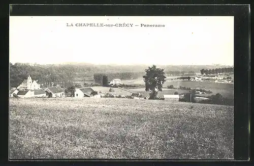 AK La Chapelle-sur-Crècy, Panorama aus der Vogelschau