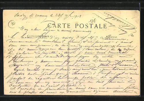 AK Saacy-sur-Marne, Les bords de la Marne